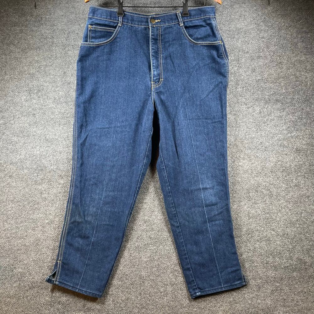 PS Gitano VTG Jeans Women's 34 Short (33X25) Blue Denim Single Seam Straight